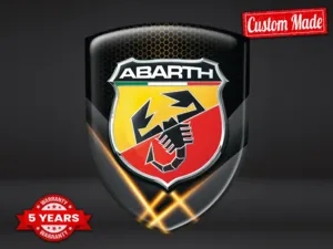 Fiat Abarth Etichetta Impermeabile Durevole Professionale Minimale